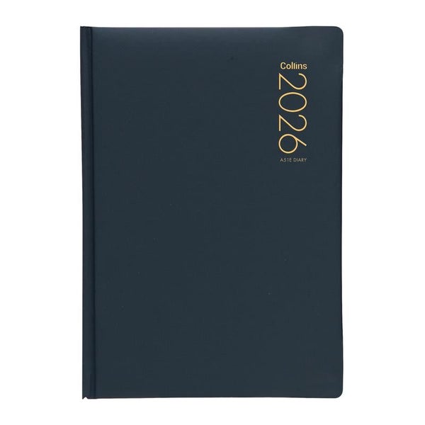 Collins A51E Navy Diary 2026 - Day to View, Padded Cover Carousel 1