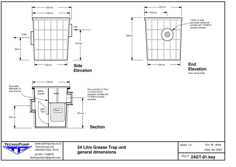 small grease trap Carousel 8
