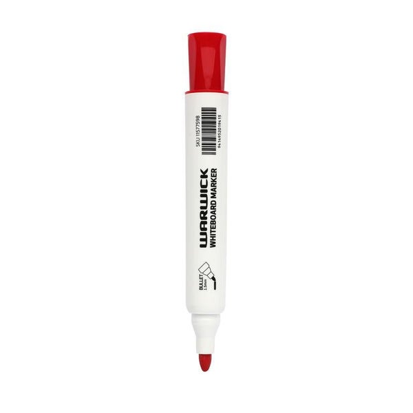 Warwick Whiteboard Marker Bullet Tip Red 24 Pack 11577598 Carousel 2