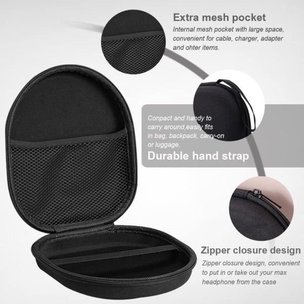 Hard Shell Headphone Case - Travel Ready & Accessory Friendly Carousel 2