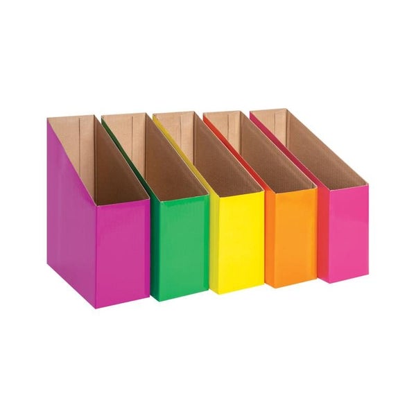 Acme Magazine Box Set of 5 - Fluoro Colors, 9x24.5x28cm Carousel 1