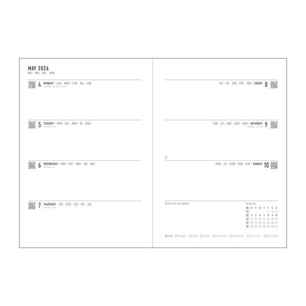 Letts A5 Celebrate Diary Sky Blue 2026 WTV Polka Dot Carousel 2