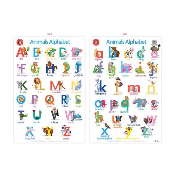 Acme Alphabet of Animals Wall Chart Poster 228061 Carousel 1