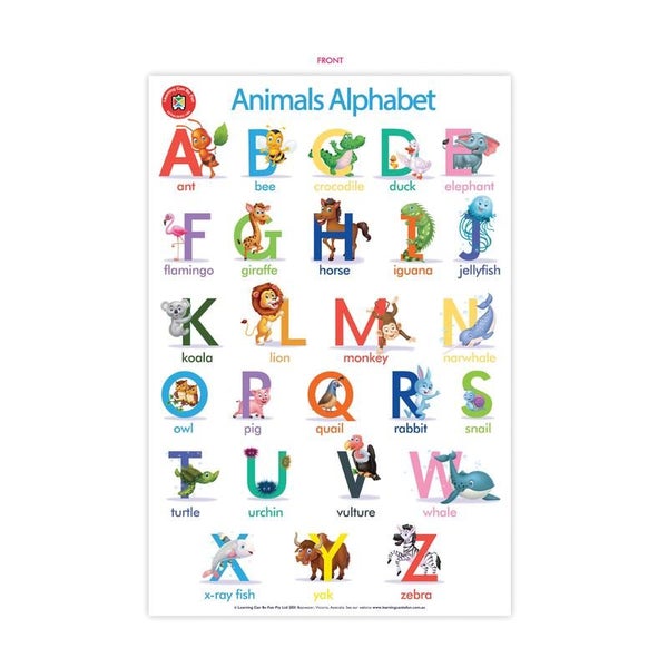 Acme Alphabet of Animals Wall Chart Poster 228061 Carousel 2