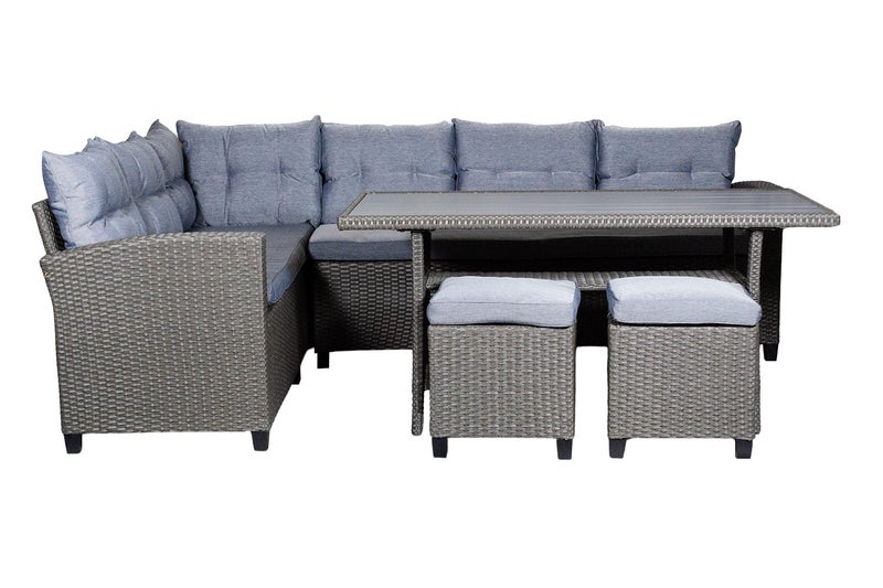 ALBANY Sectional Outdoor Dining Wicker Sofa Set64456163874562112