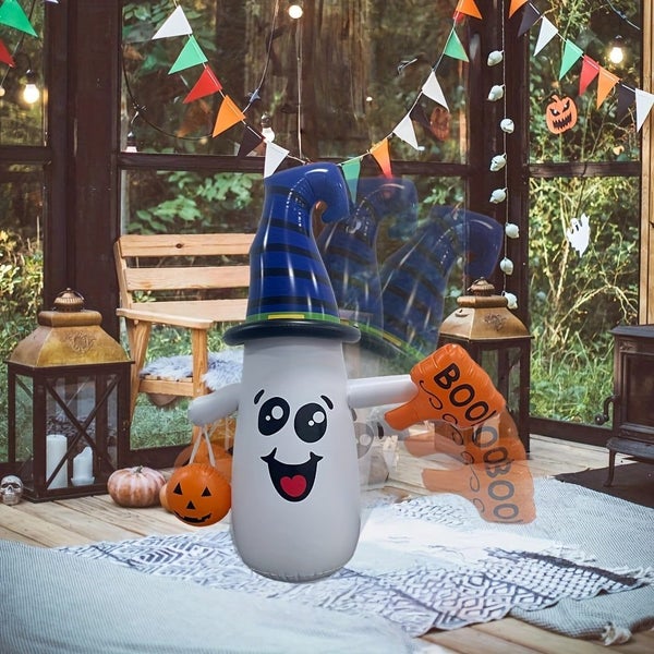 NNETM Inflatable Halloween Ghost Decoration PVC Carousel 4