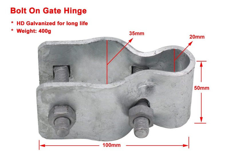 1 set Bolt On Gate Hinges Carousel 1