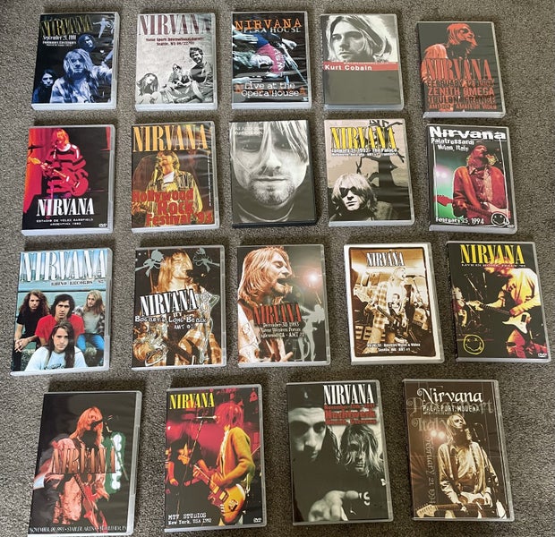 Nirvana & Kurt Cobain DVD Lot Carousel 1