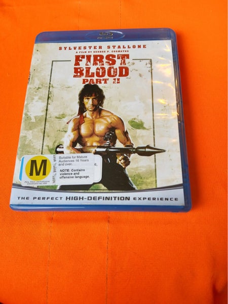 BLU RAY SYLVESTER STALLONE FIRST BLOOD PART II