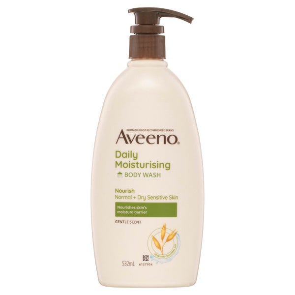Aveeno Daily Moisturising Light Fragrance Gentle Scent Body Wash Nourish Norm... Carousel 1