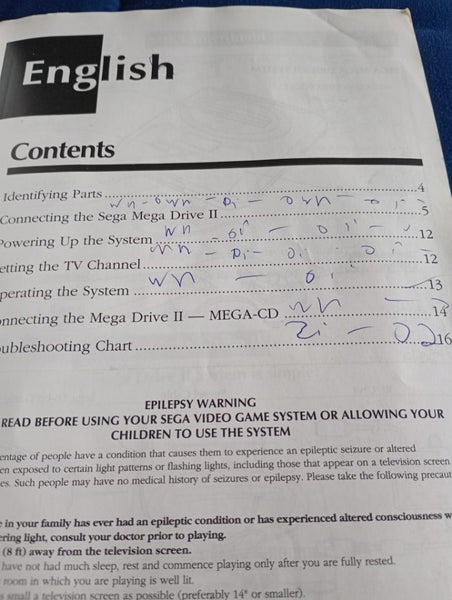 Sega mega drive 2 instruction manual Carousel 2