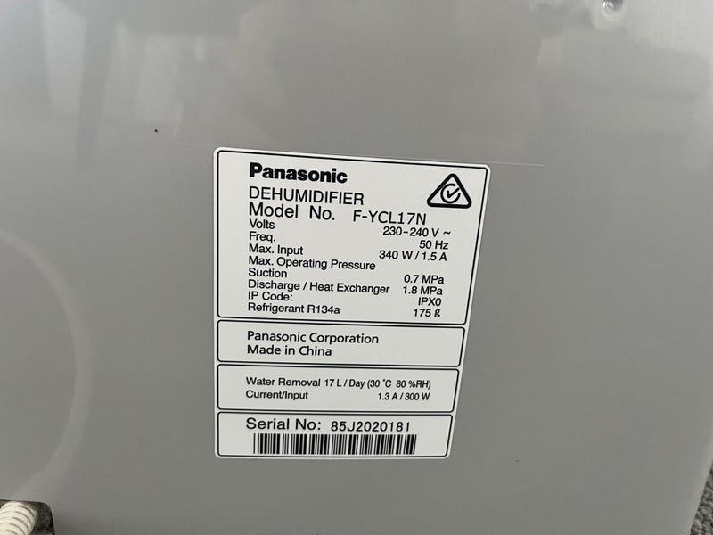 Panasonic Dehumidifier F-YCL17N Carousel 8