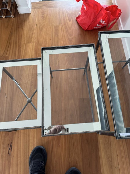 A Nest of Vintage Blackened Silver Tables63972518799617113