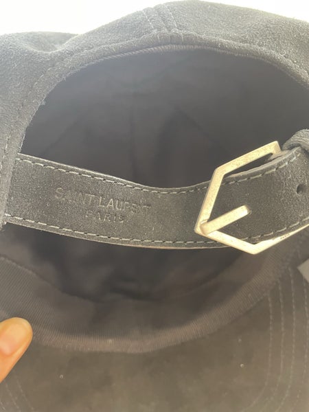 Designer Cap | Saint Laurent Paris | 100% Goat Leather | Size 5963941291018625113