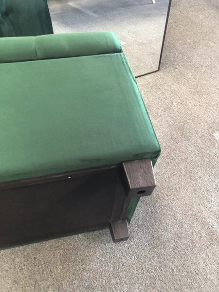 Chicago Blanket Box / Storage Box Velvet Fabric Green Color Carousel 4