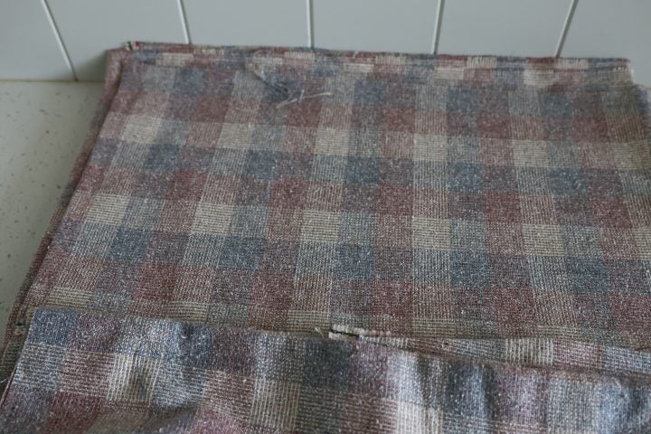 Quality Vintage "Check" Fabric. 3 Pieces. Carousel 9