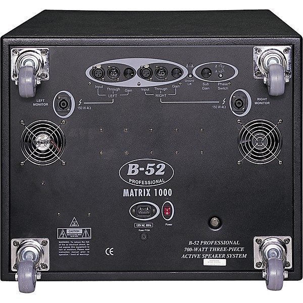 B-52 Matrix 1000 V2 powered 700watt P.A System Carousel 2