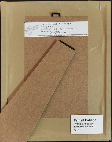 Fantail Foliage - Framed Mixed Media by Roseanne Jones Carousel 2