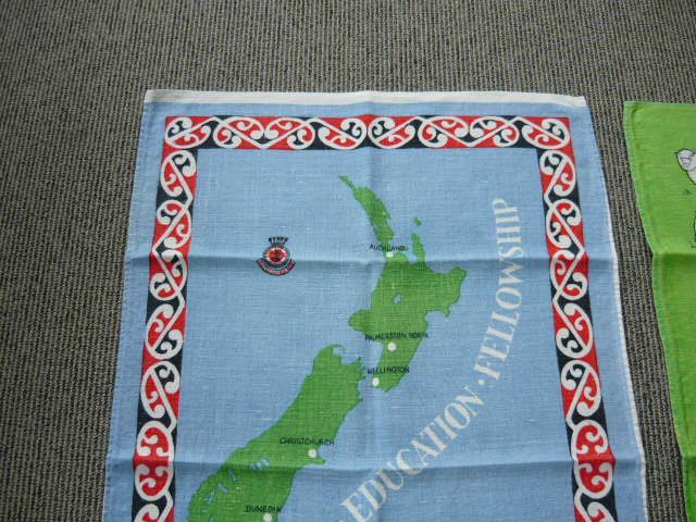 2 VINTAGE LINEN NEW ZEALAND TEATOWELS. Carousel 2