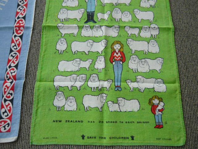 2 VINTAGE LINEN NEW ZEALAND TEATOWELS. Carousel 6