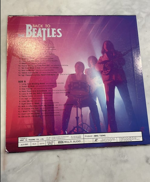 Back To The Beatles Laserdisc- NOT TESTED, SOLD AS IS Carousel 2