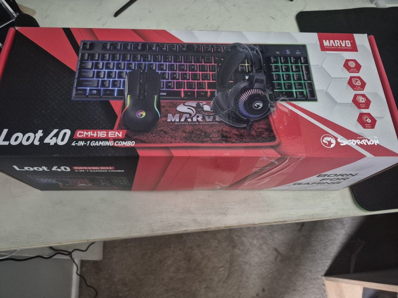 Scorpion Gaming Bundle: Headset, Gaming mouse, Mouse mat and Mechanical Keyboard Carousel 1