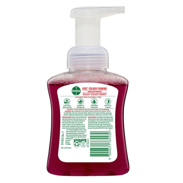 Dettol Kids Colour Foaming Hand Wash Berry 250ml Carousel 2