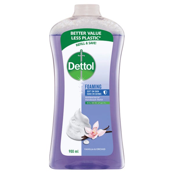 Dettol Foaming Handwash Refill Vanilla & Orchid 900ml Carousel 1