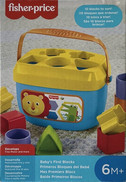 Fisher-Price First Blocks - Classic Toddler Shape Sorter Toy. Carousel 1