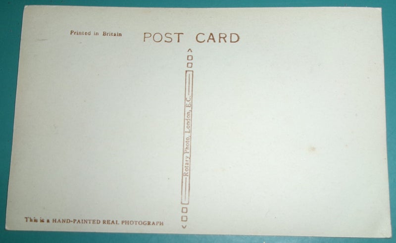 Hand Painted RPPC Cattle Crossing Ford Carousel 2