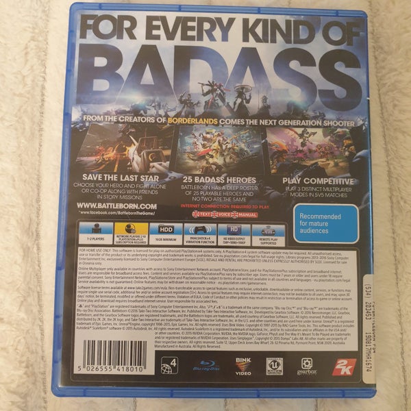 PS4-Battleborn – Excellent Condition, Preowned, Original Case Carousel 3
