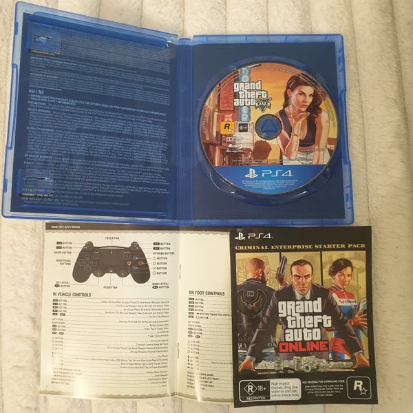 PS4-2x Grand Theft Auto V/5-PREMIUM Excellent Condition,Preowned, Original Case Carousel 2