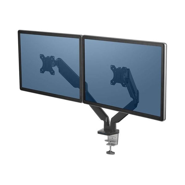 Fellowes Dual Monitor Arm with USB, 40" - Platinum F8042501 Carousel 1