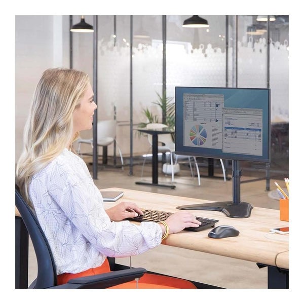 Fellowes Professional Single Monitor Arm Freestanding F8049601 Carousel 6