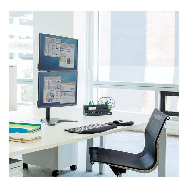 Fellowes Dual Stacking Monitor Arm Freestanding F8044001 Carousel 6