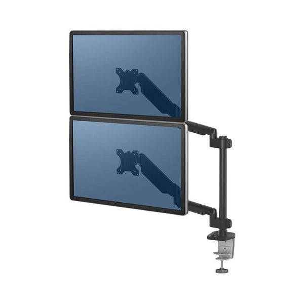 Fellowes Dual Monitor Arm with USB, 27" Max, Platinum F8043401 Carousel 1