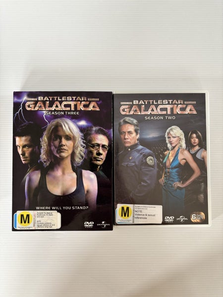Battlestar Galactica Seasons 2 & 3 DVD Bundle – Epic Sci-Fi Reimagining Carousel 1