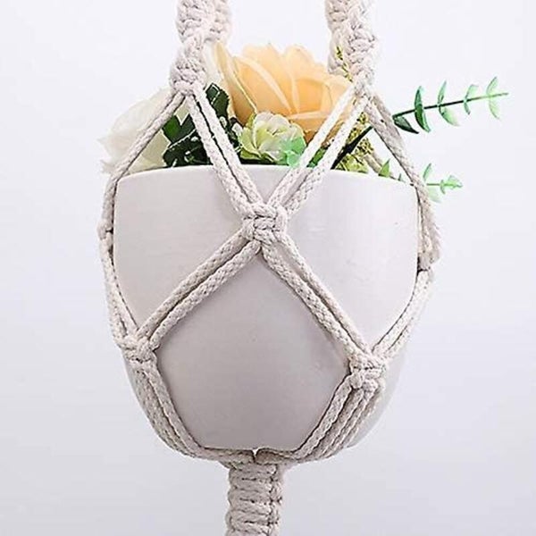 Macrame Plant Hanger Cotton Rope Hanging Planter Basket Carousel 6