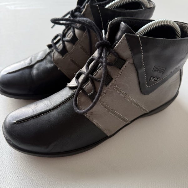 Steplite/Suave Air Function Black/Grey Lace Up ankle Boots Size 3964270889459458111
