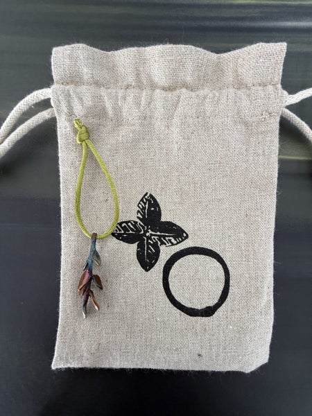 Bronze Pohutakawa Leaf Drop Earrings Carousel 4