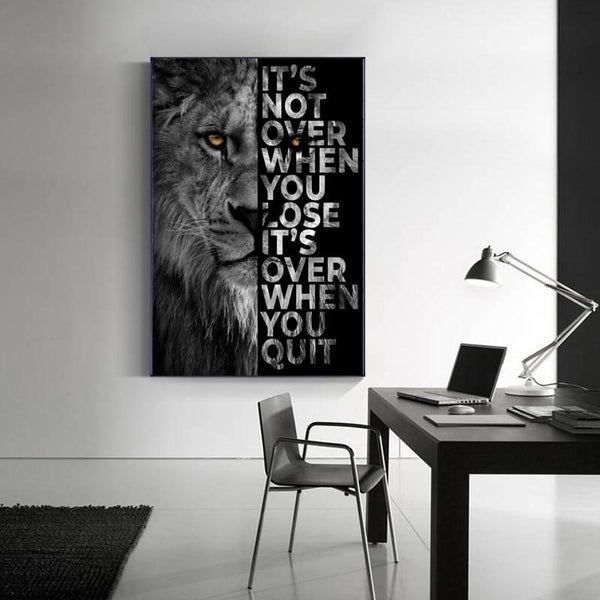 Framed $1 RESERVE 1 Panel Canvas Art Print - Success Rule Carousel 2