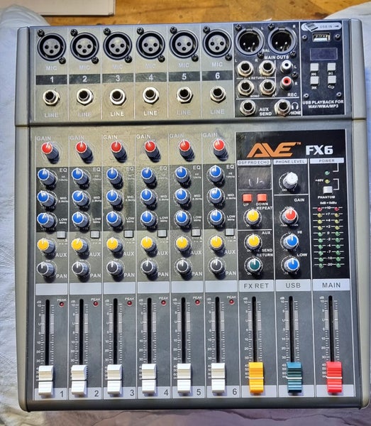 Audio Mixer 6 Channel AVE Strike Fx 6 Carousel 1