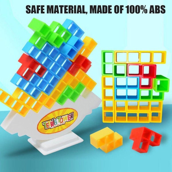 Free shipping to town 32Pcs Tetra Tower Game Stacking Toys #ED104 Carousel 1