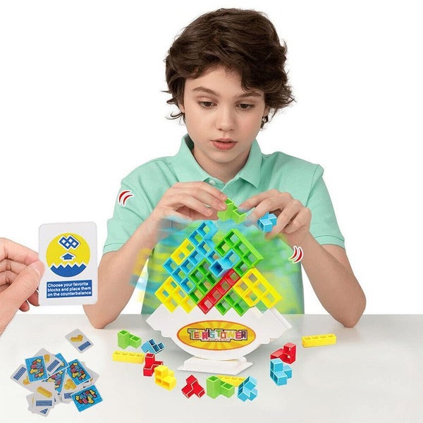 Free shipping to town 32Pcs Tetra Tower Game Stacking Toys #ED104 Carousel 11