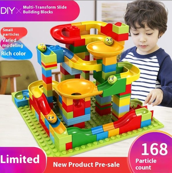 168pcs Building Blocks Versatile Slide Building Blocks toys party game #ED109 Carousel 1