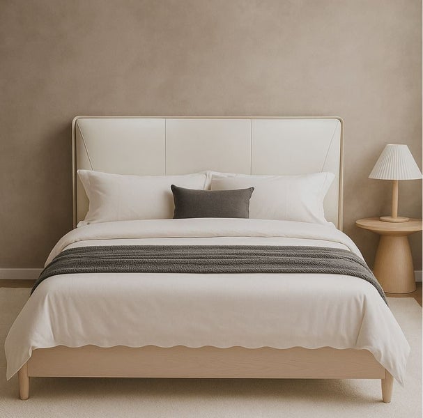 Yangchitan Bed, Apricot,Queen Size Carousel 1