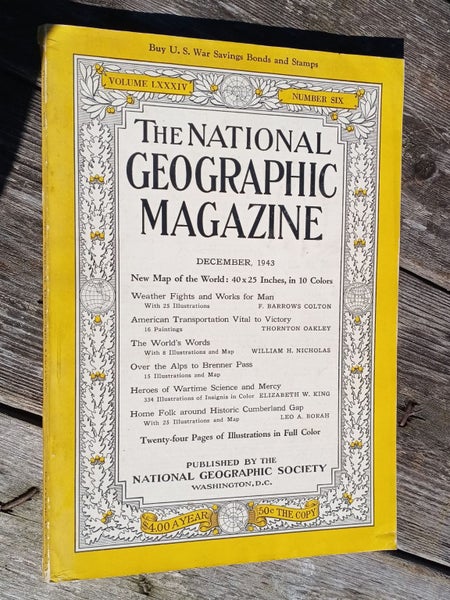THE NATIONAL GEOGRAPHIC Magazines December 1943 Carousel 1