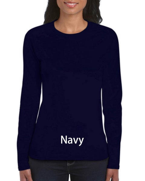 Softstyle Ladies' Long Sleeve T-Shirt, Custom T-Shirt print, T-Shirt printing Carousel 1