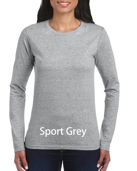 Softstyle Ladies' Long Sleeve T-Shirt, Custom T-Shirt print, T-Shirt printing Carousel 8