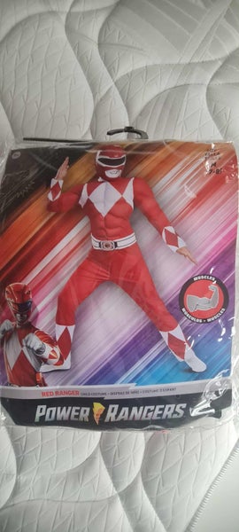 Red Ranger Muscle Costume, Official Power Rangers Costume with Mask SIZE 7-8 Carousel 10